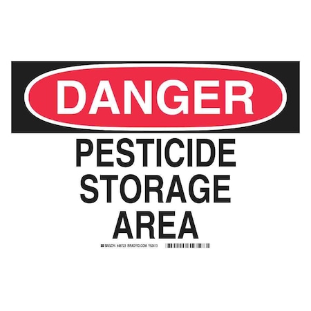 Brady Safety Sign, 10 in H, 14 in W, Rectangle, English, 46723 46723
